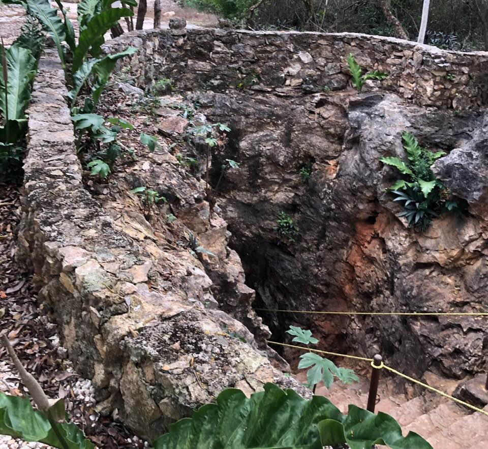 Entrance to underground cenote